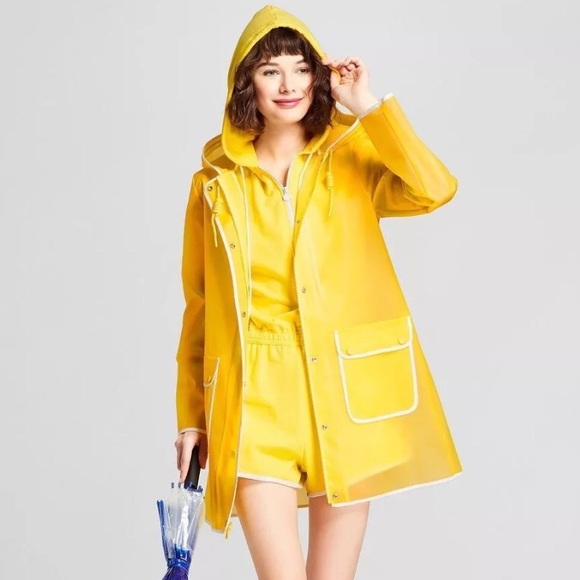 hunter yellow raincoat